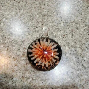 Glass Flower Pendant